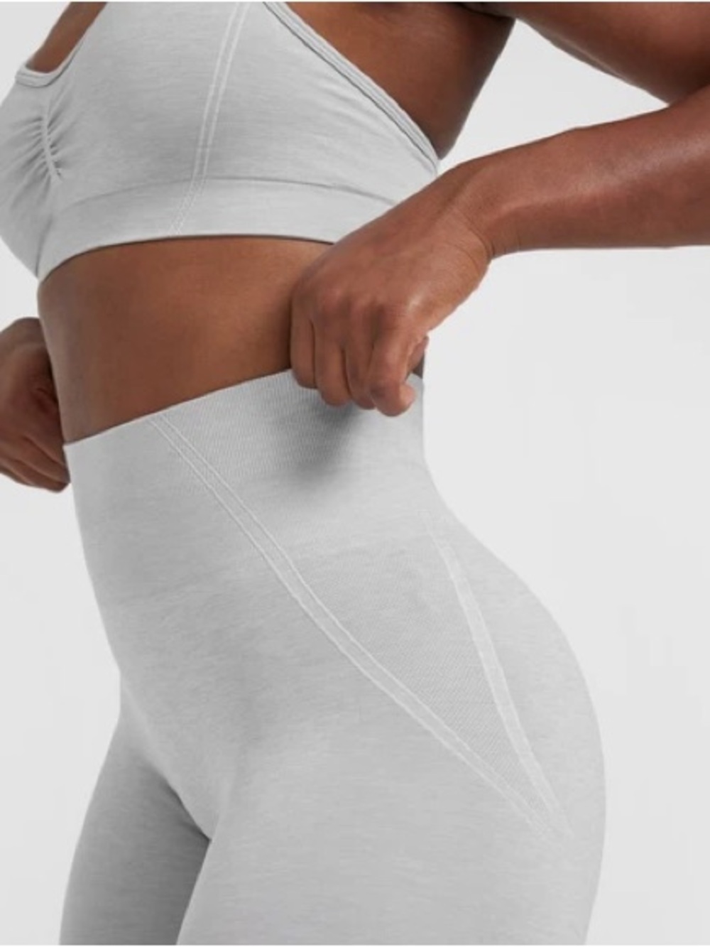Oner Active Effortless Leggings Grey Marl Size S - Picture 4 of 7